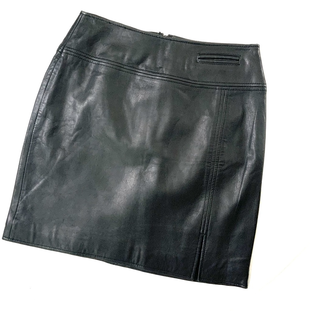 VINTAGE Paradox 100% Leather Mini Skirt
